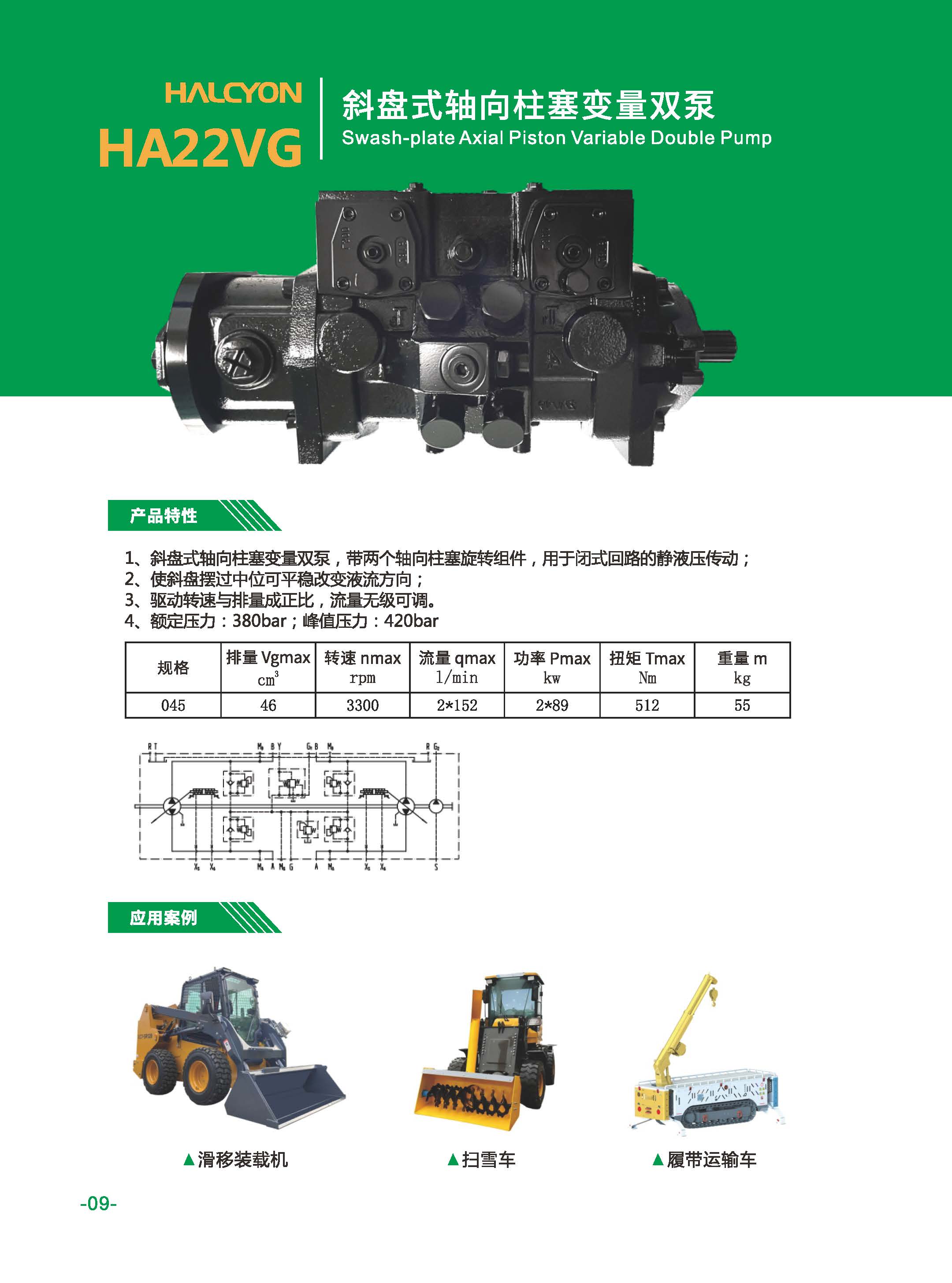 HA22VG斜盘式轴向柱塞变量双泵