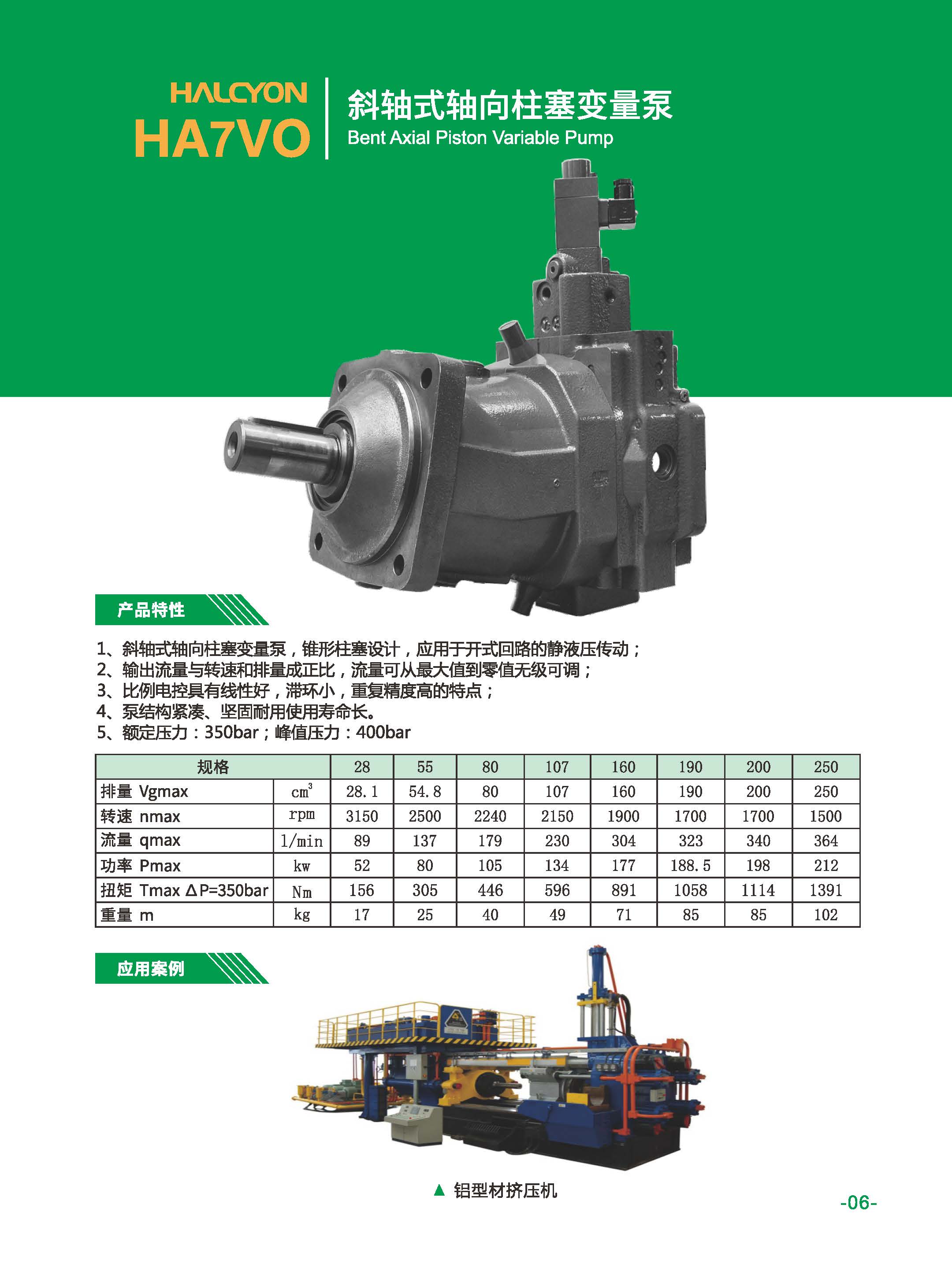 HA7VO斜轴式轴向柱塞变量泵